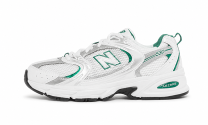 New Balance 530 White Silver Green