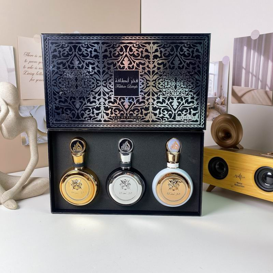 Lattafa Fakhar 3-Piece Eau de Parfum Gift Set – 30ml x3